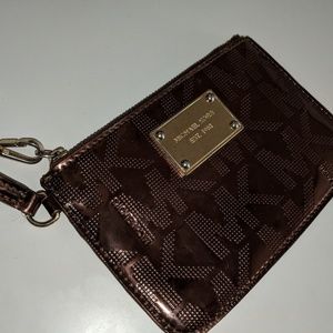 Michael Kors wristlet (dark copper)